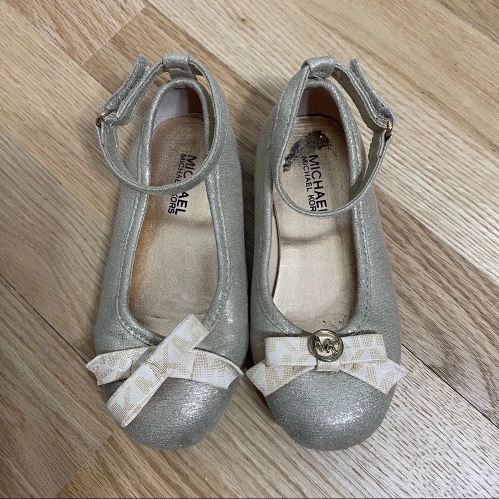 Michael Michael Kors Bow Flats Sz 9 Kids Girls